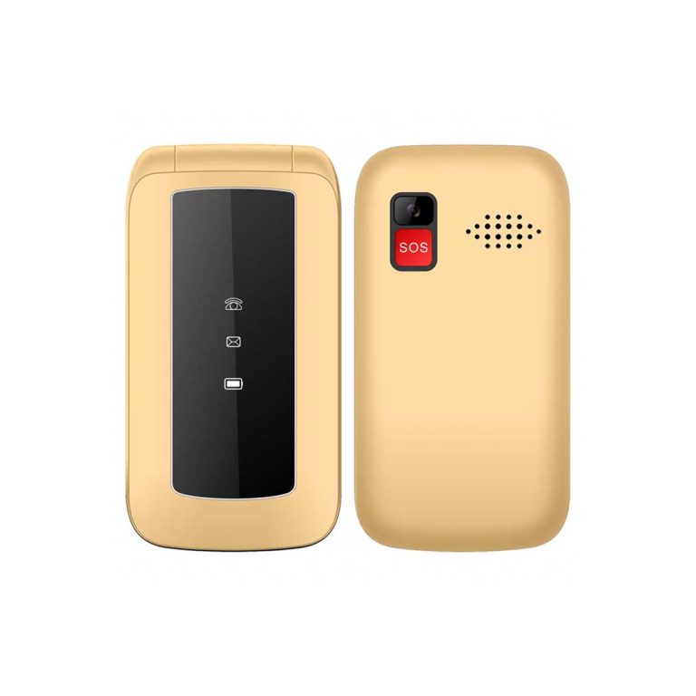 گوشی موبایل تاشو زوم می مدل C98 دوسیم کارت - طلایی - موبوفست