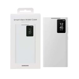 کیف هوشمند اورجینال سامسونگ Smart View Wallet Case مدل Samsung Galaxy S24 Ultra - سفید