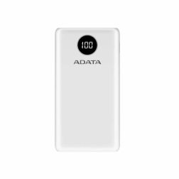 پاوربانک PD و فست شارژ ADATA مدل P20000QCD با ظرفیت 20000 میلی آمپر - سفید (گارانتی آونگ)