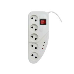 چندراهی برق و محافظ ولتاژ تکسان مدل TS-110 - سفید