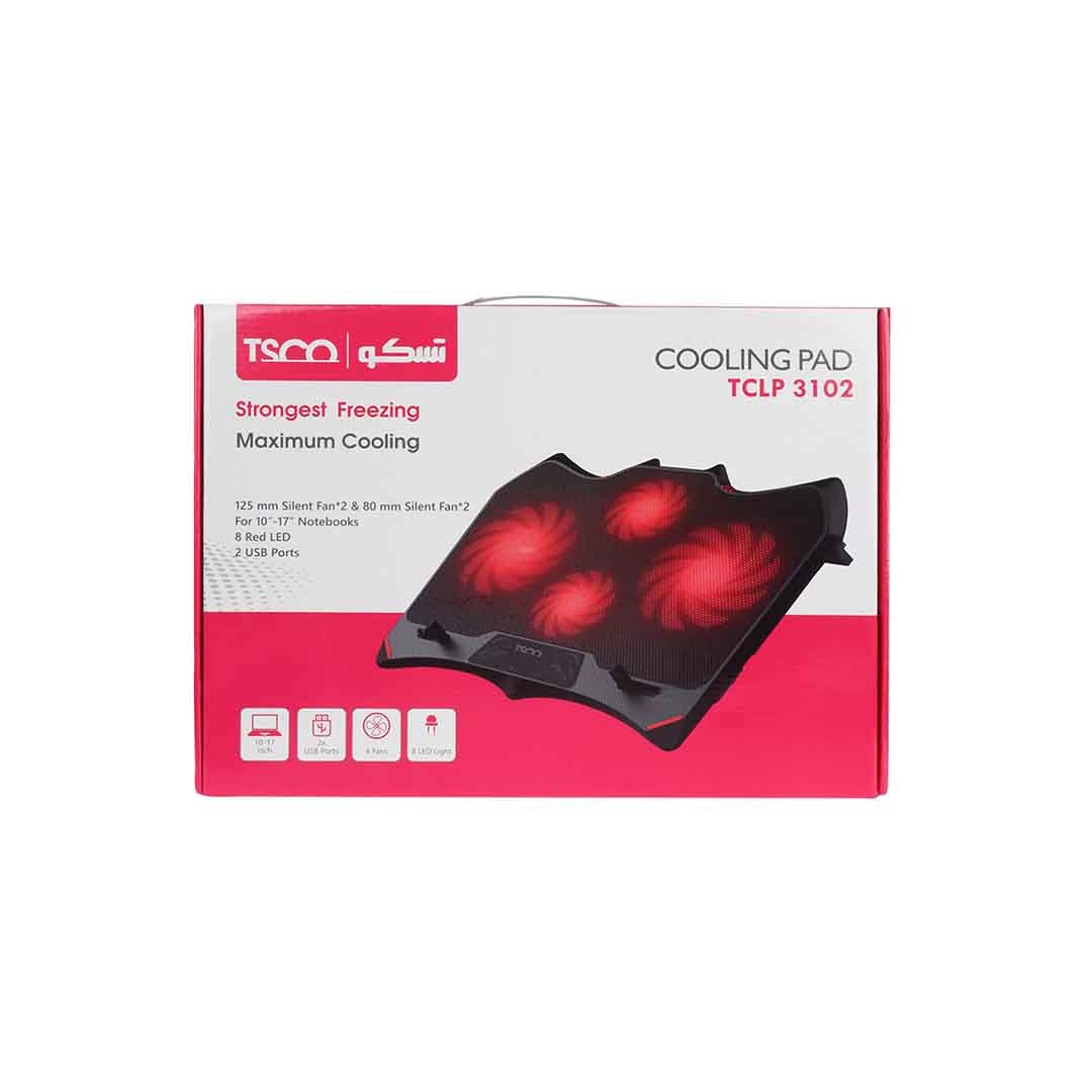 پایه خنک کننده لپ تاپ TSCO مدل TCLP 3102 - مشکی - تصویر 2